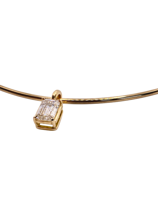 18K och diamant halsband