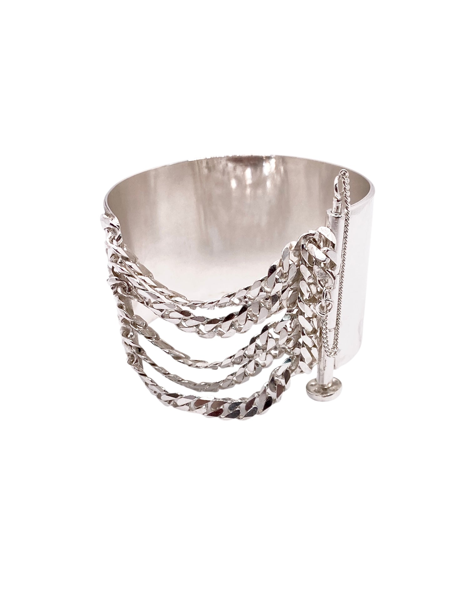 Cuff armband med kedjor