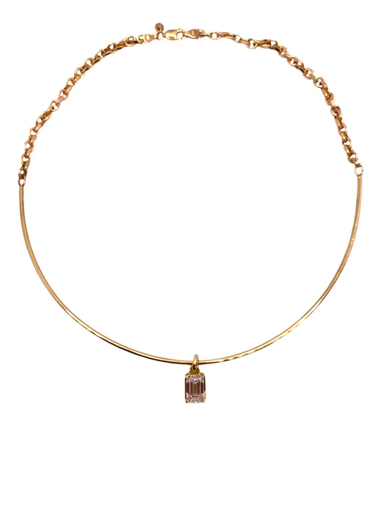 18K och diamant halsband