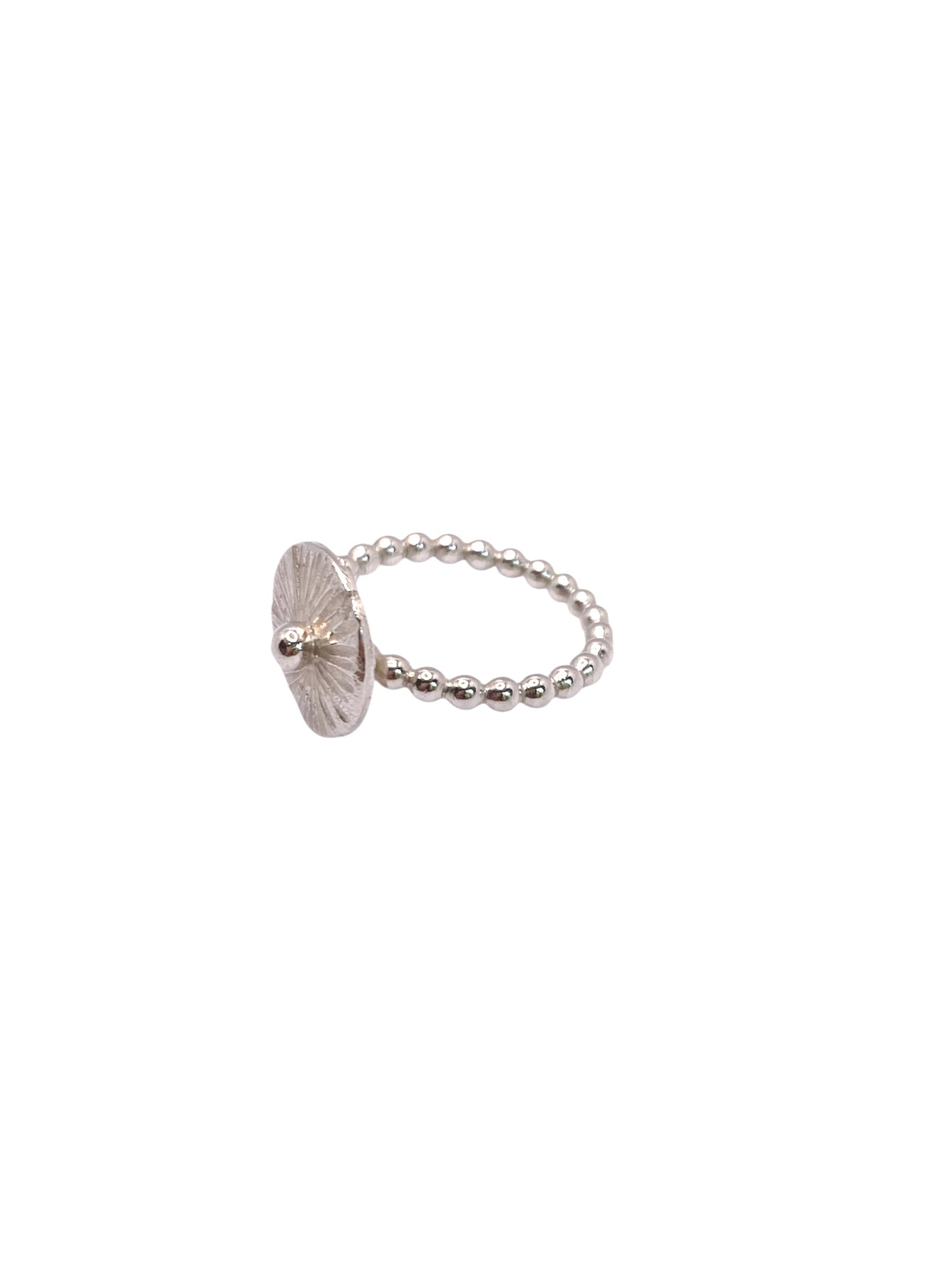 Silver sun ring