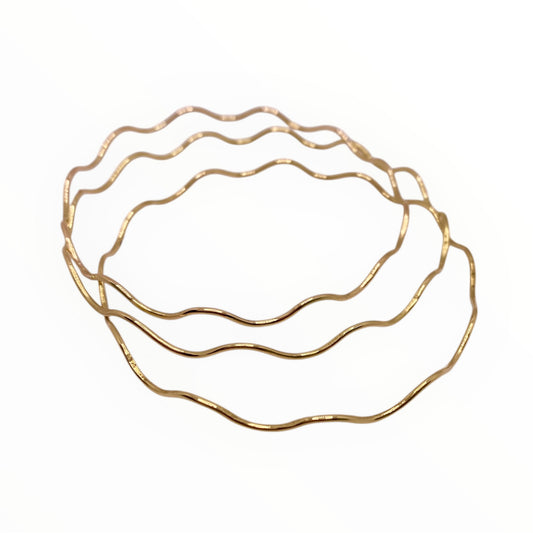 18K Stackable armband set